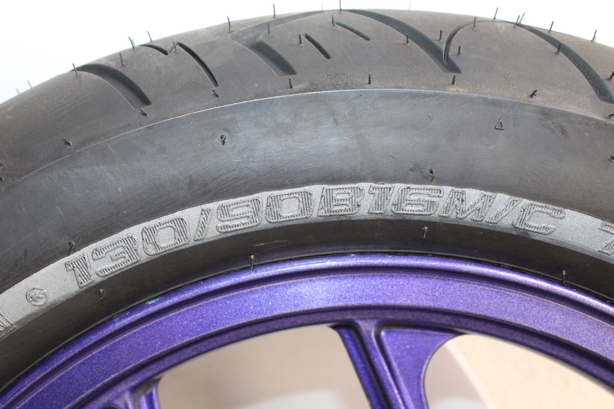 1995 Kawasaki Ninja 250r Ex250f Rear Back Wheel Rim With Rotor And New Tire