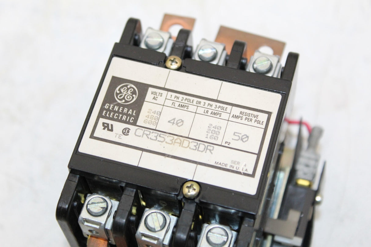 AMX 4 Portable X-Ray GE CR353AD3DR Definite Purpose Contactor 40A 3P 24/28V Coil