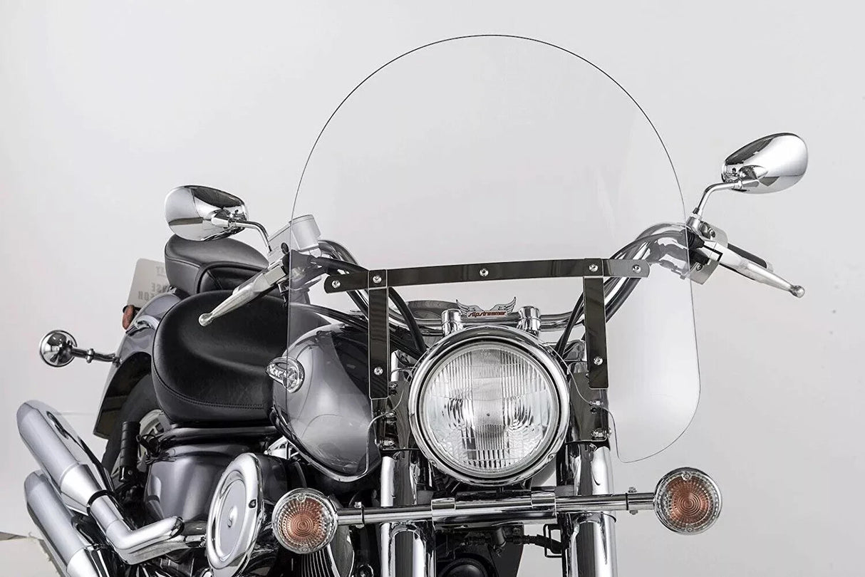 Slipstreamer - SS-30-17C Classic Windshield 17" Clear With Chrome Hardware