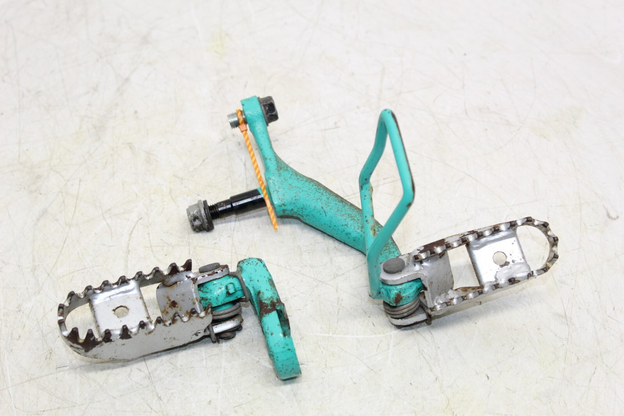 1993 Kawasaki KLX650 Driver Front Foot Pegs And Brackets Mounts