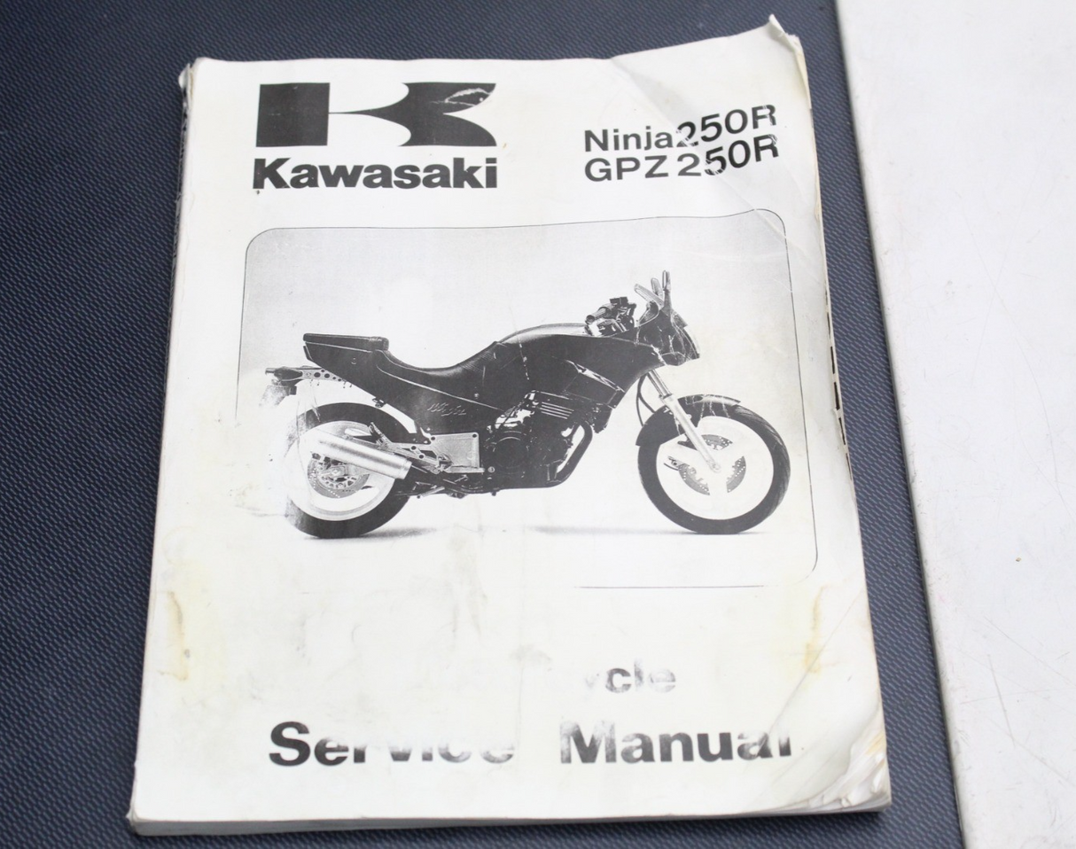 1986-1987 KAWASAKI NINJA 250 EX250E OEM SERVICE MANUAL BOOK