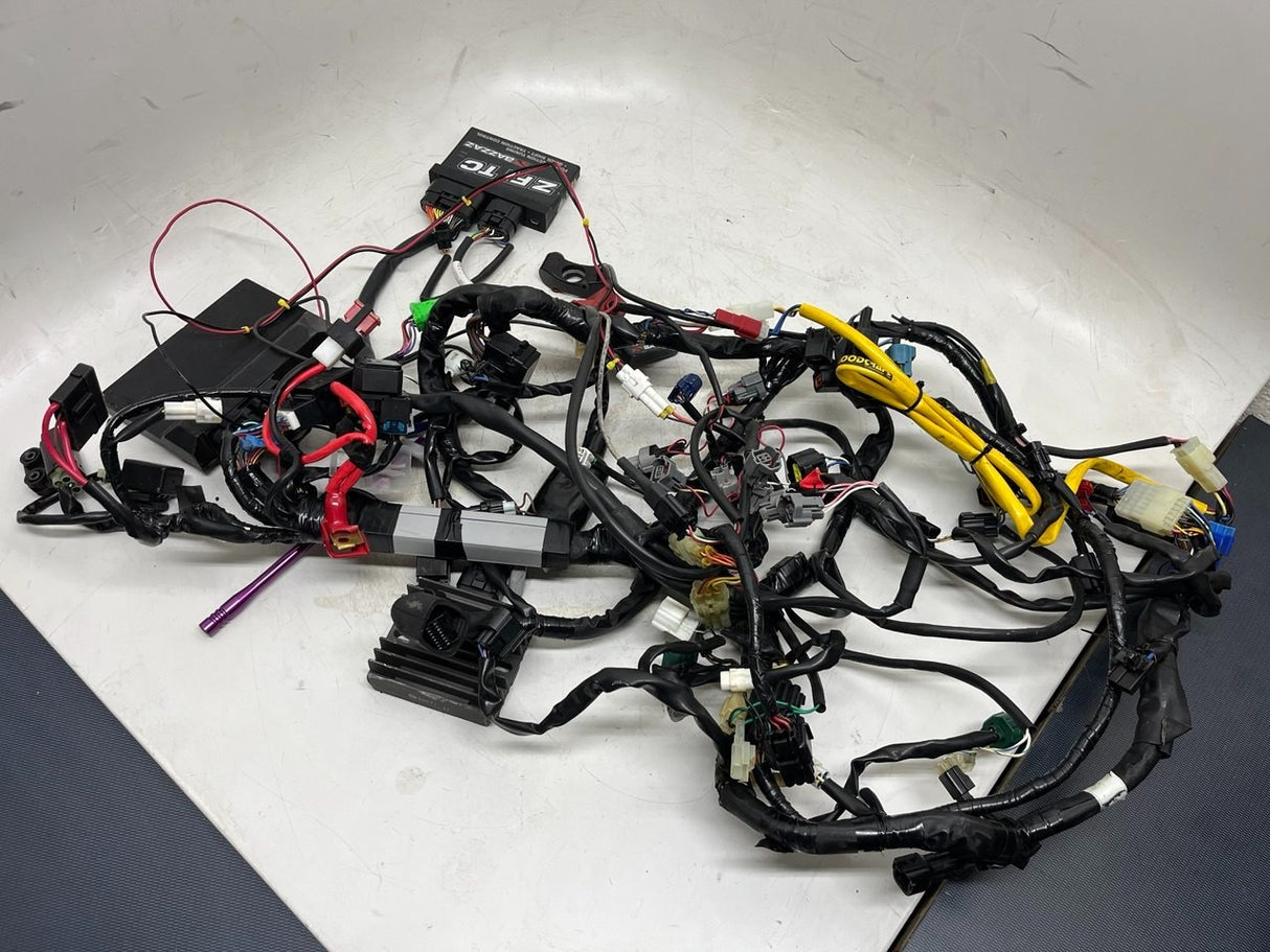 2011 Yamaha YZF R6 MAIN ENGINE WIRING HARNESS MOTOR WIRE LOOM With ECU