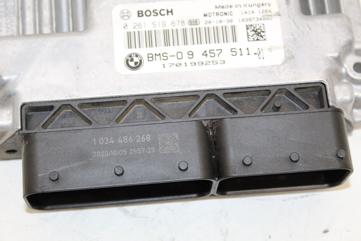 2021 BMW S1000XR Lock Set ECU Control Module Ignition Switch Cap NO KEY