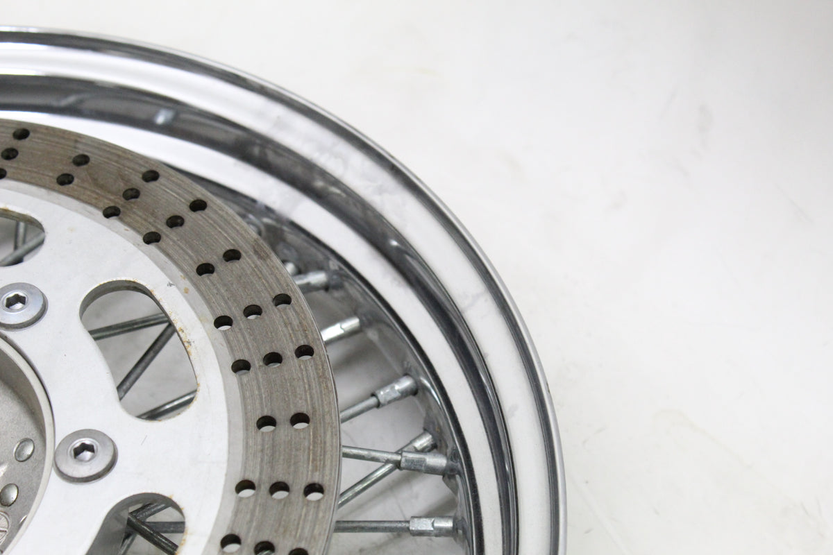 2005 KAWASAKI VULCAN 1500 VN1500 OEM FRONT SPOKE WHEEL RIM BRAKE ROTOR