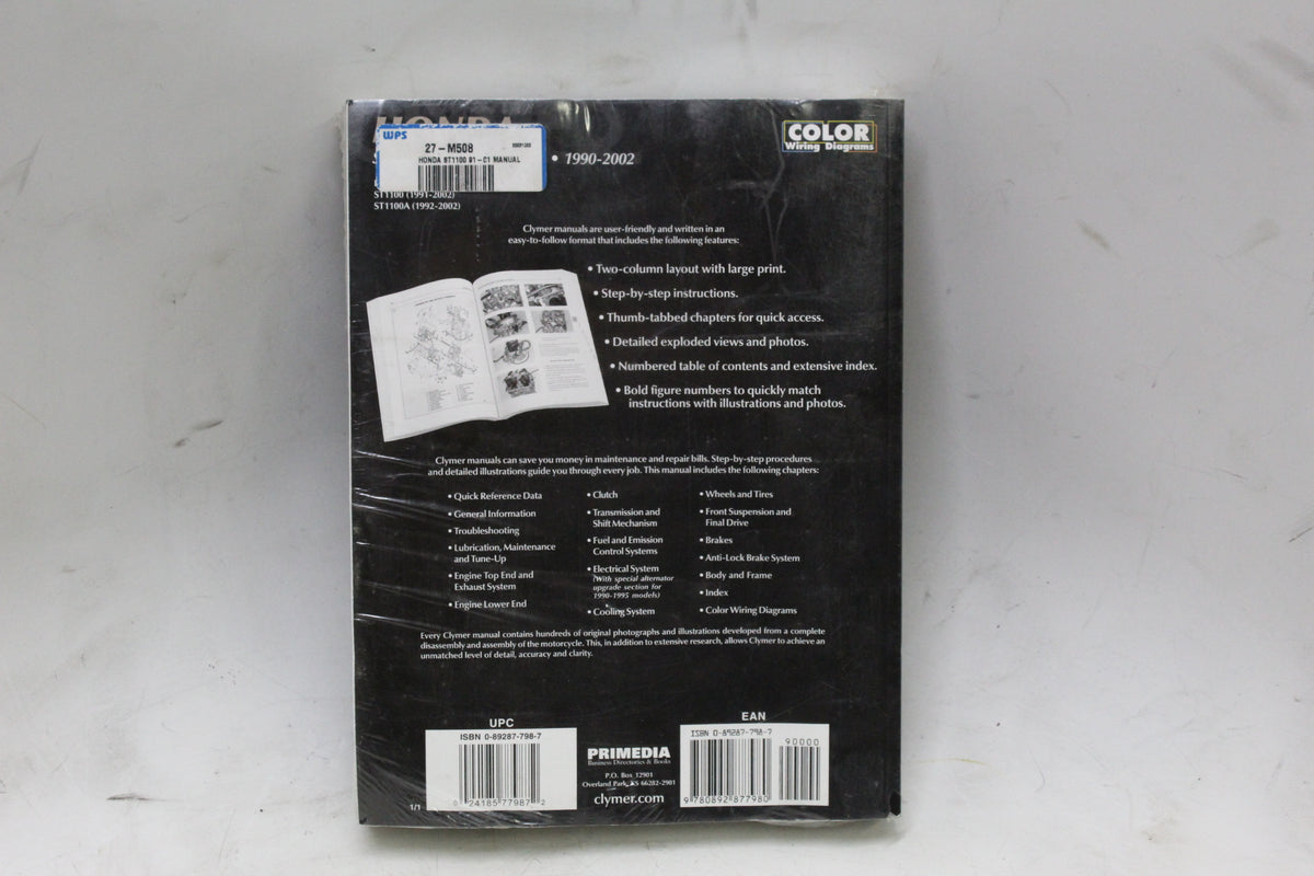 1990-2002 Honda ST1100 Pan European Clymer Service Repair Manual