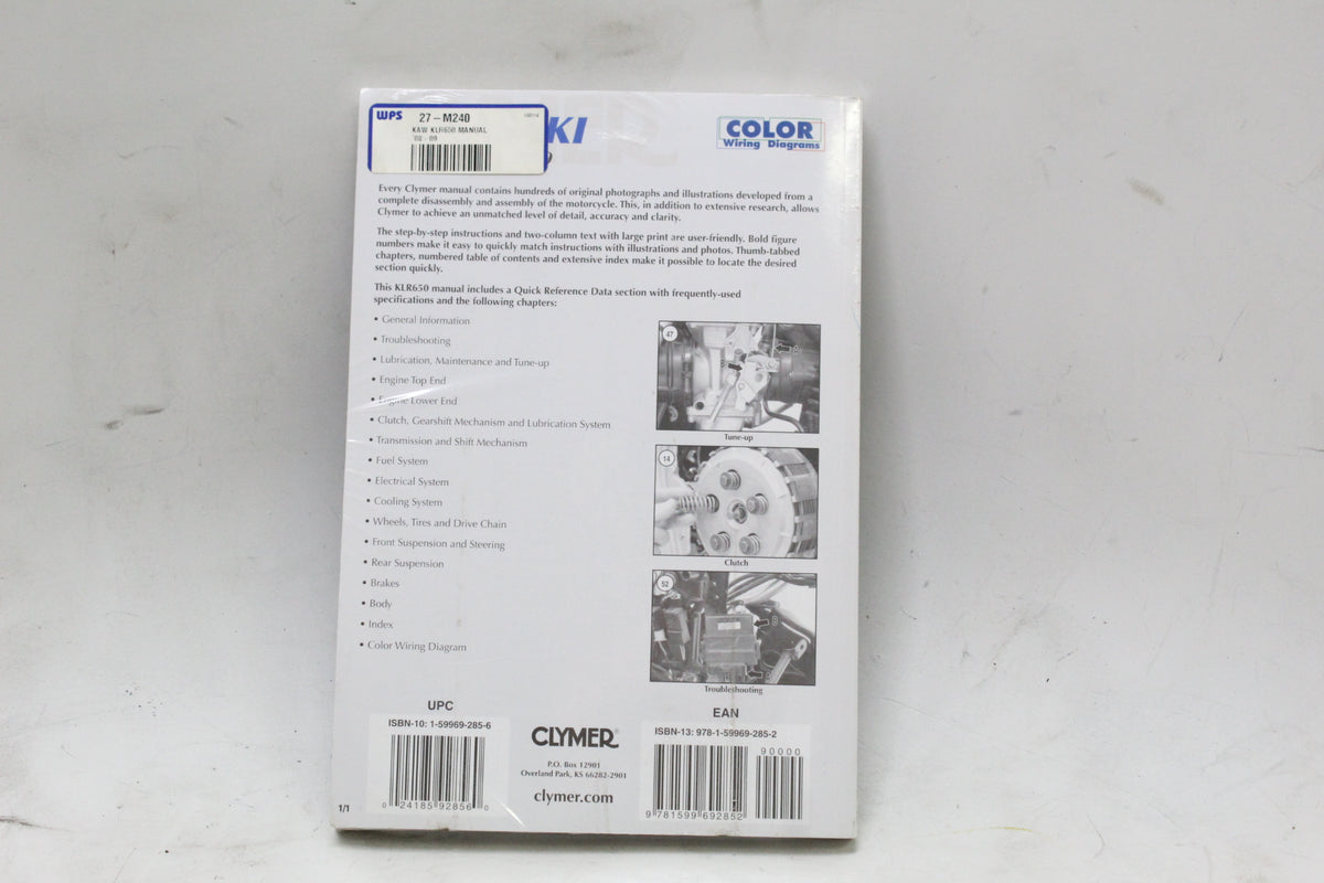 2008-2009 Kawasaki KLR650 Clymer Service Repair Manual
