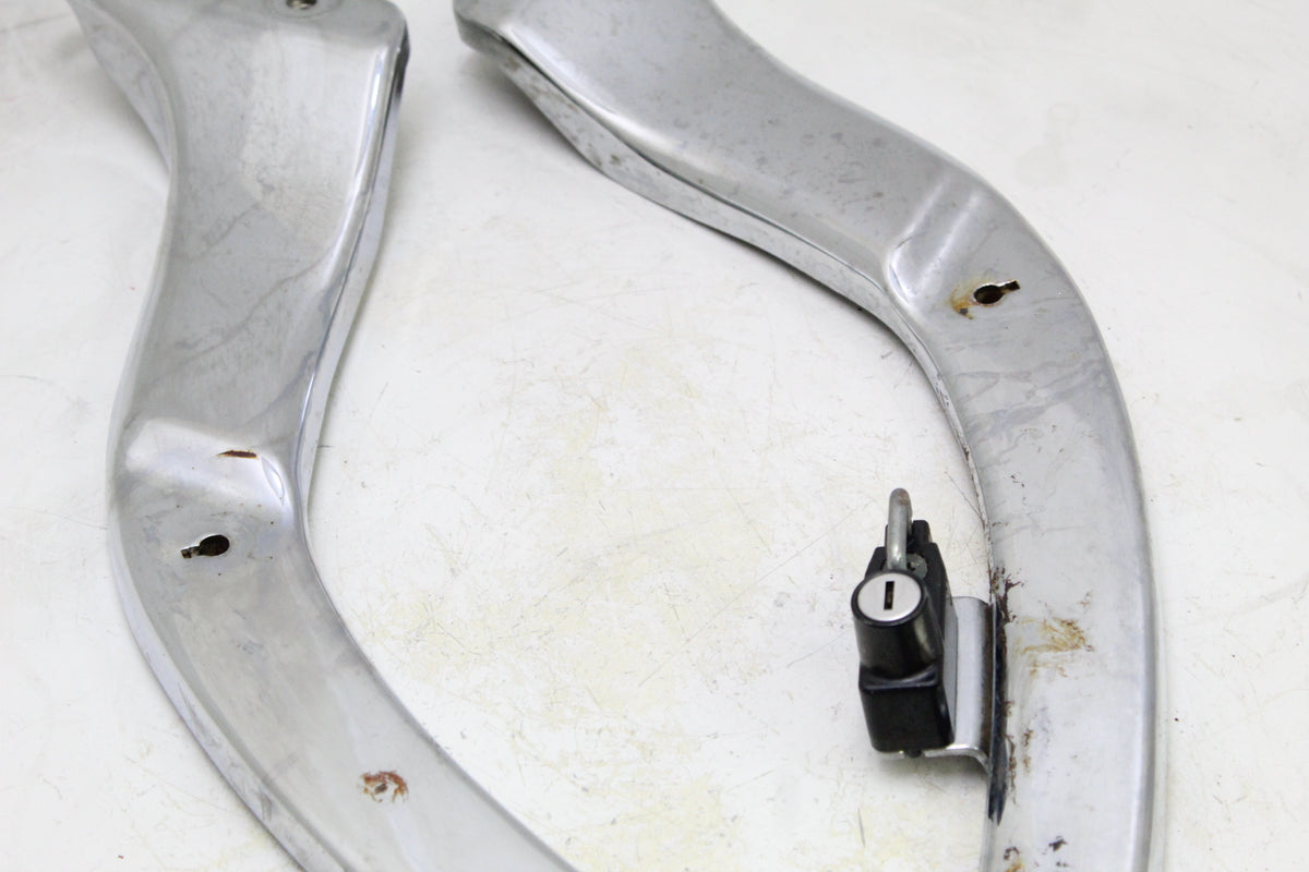 2007 YAMAHA XVS650 V STAR 650 OEM REAR FENDER STRUT RAILS PAIR