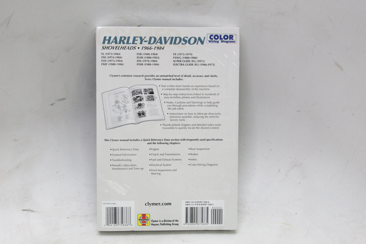 1966-1984 Harley-Davidson Shovelhead Clymer Service Repair Manual