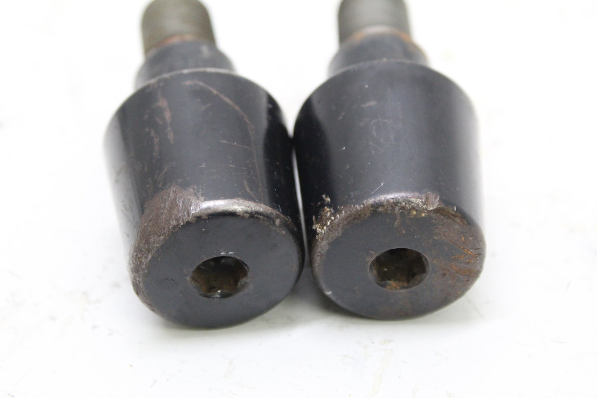 2005 YAMAHA FZ6 OEM HANDLEBAR BAR END WEIGHTS CAPS PAIR