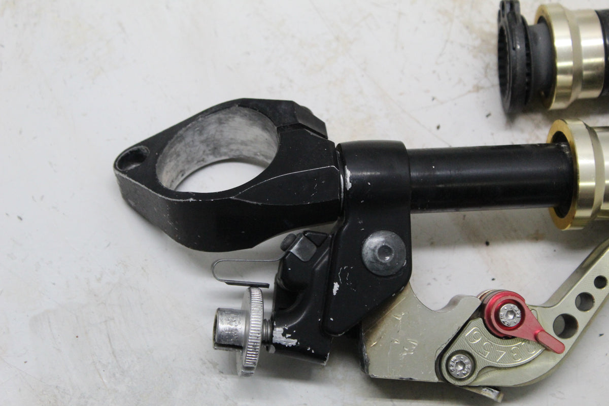 2009 Yamaha YZF-R6S Left Clip On Handlebar With Clutch Lever And Grips