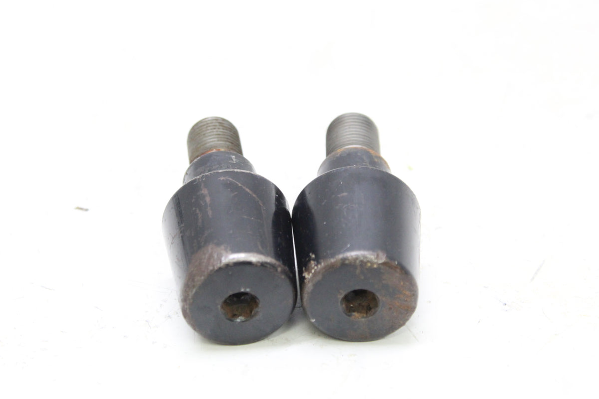 2005 YAMAHA FZ6 OEM HANDLEBAR BAR END WEIGHTS CAPS PAIR