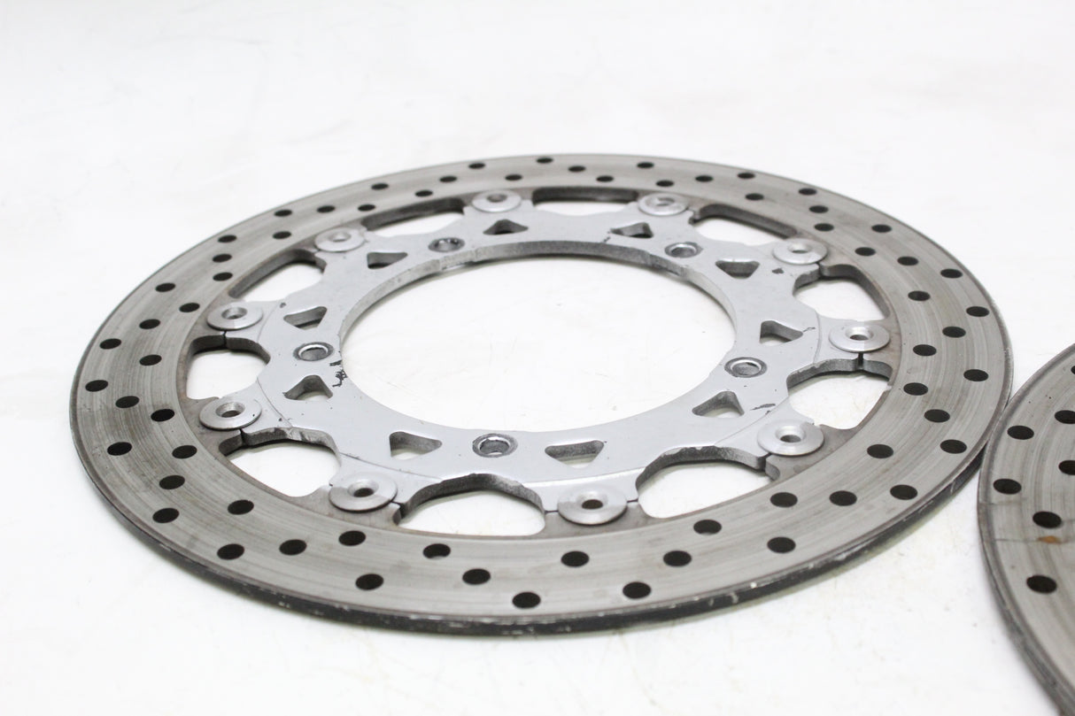 2005 Yamaha YZF R6 OEM FRONT LEFT RIGHT BRAKE ROTORS DISCS