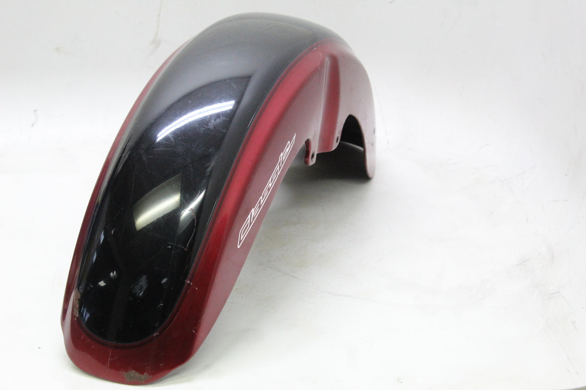 2007 YAMAHA XVS650 V STAR 650 OEM FRONT FENDER RED BLACK CLASSIC