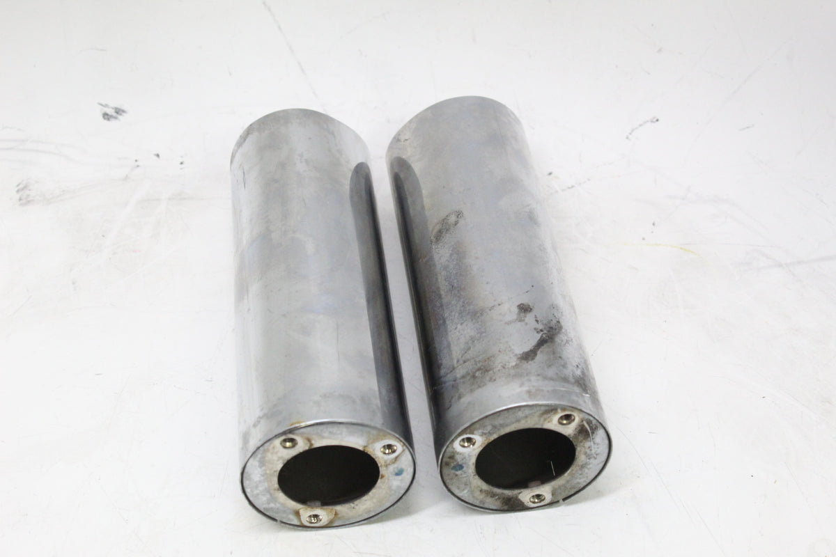 2007 YAMAHA XVS650 V STAR 650 OEM FRONT FORK CHROME COVER SHROUD SET