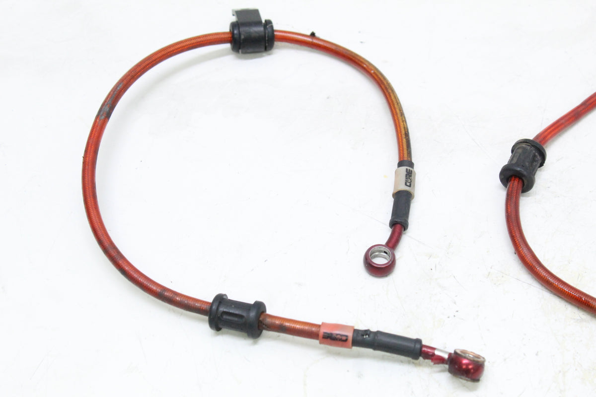 2004 SUZUKI GSXR600 CORE MOTO FRONT REAR BRAIDED BRAKE LINE HOSE SET