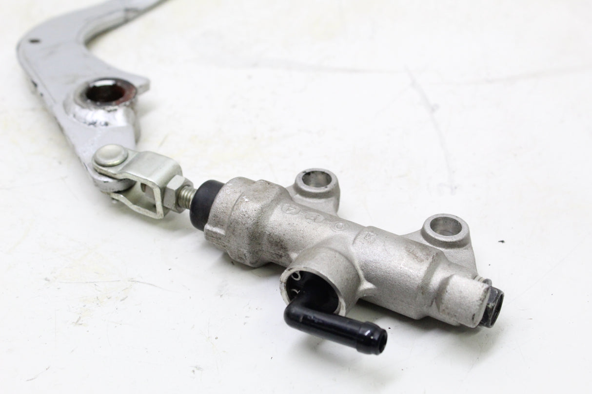 2011 KAWASAKI KLR650 OEM REAR BRAKE PEDAL W MASTER CYLINDER