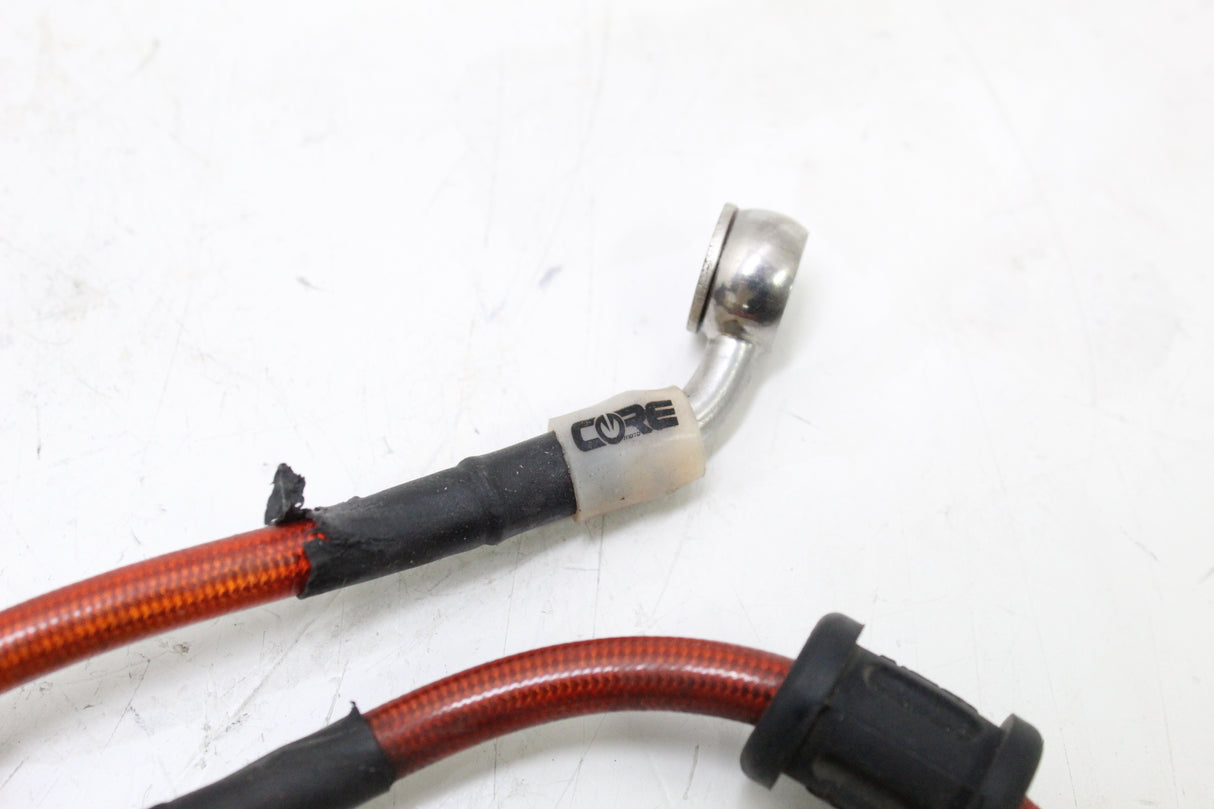2004 SUZUKI GSXR600 CORE MOTO FRONT REAR BRAIDED BRAKE LINE HOSE SET