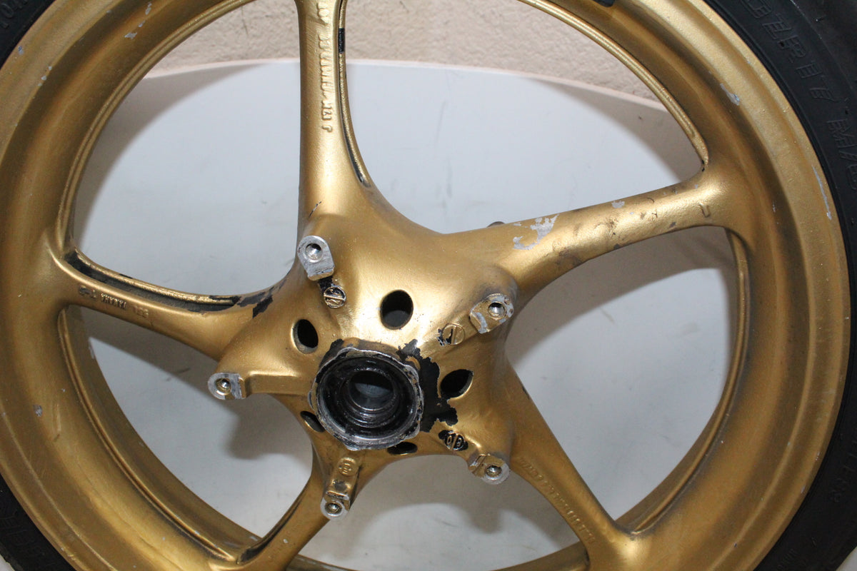 2009 Yamaha YZF R6S OEM Front Wheel Rim Gold With Tire