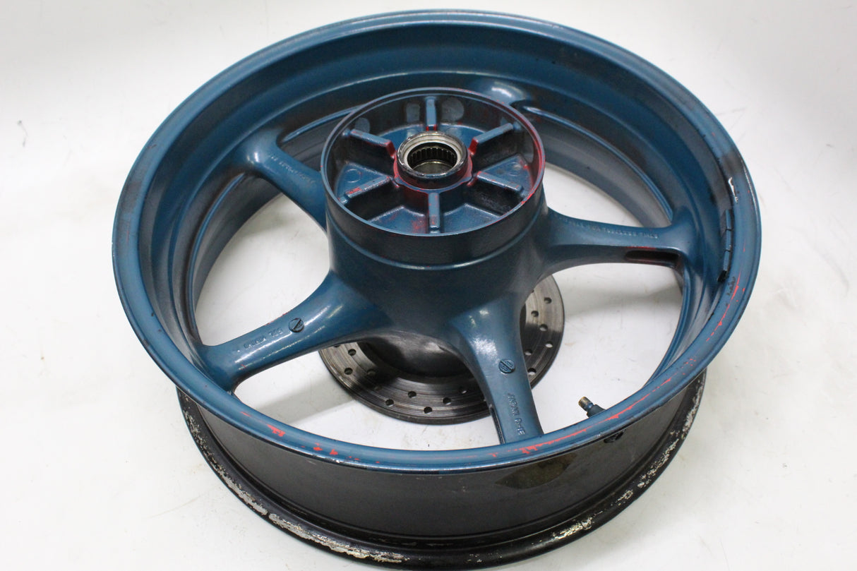 2005 YAMAHA YZF R6 OEM REAR WHEEL RIM 17X3.50 BLUE