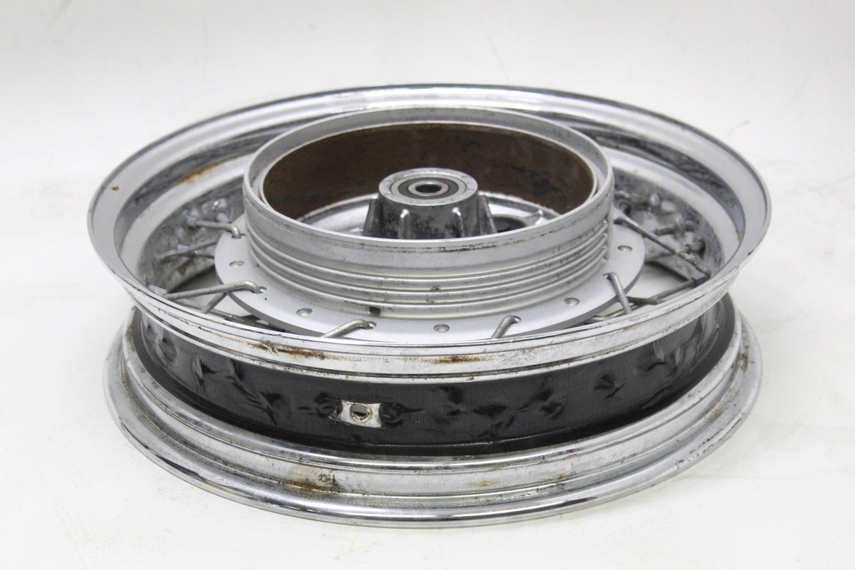 2007 YAMAHA XVS650 V STAR 650 OEM REAR WHEEL RIM HUB SPOKES 15X3.50