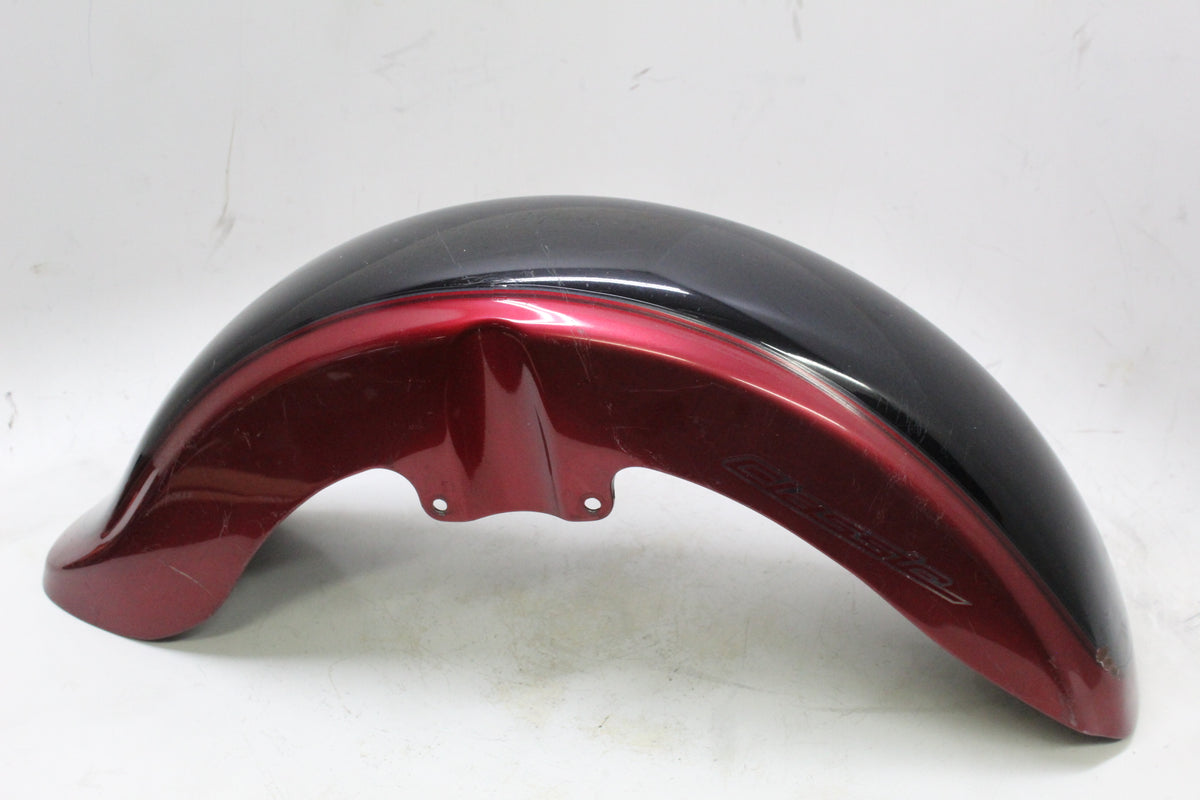 2007 YAMAHA XVS650 V STAR 650 OEM FRONT FENDER RED BLACK CLASSIC