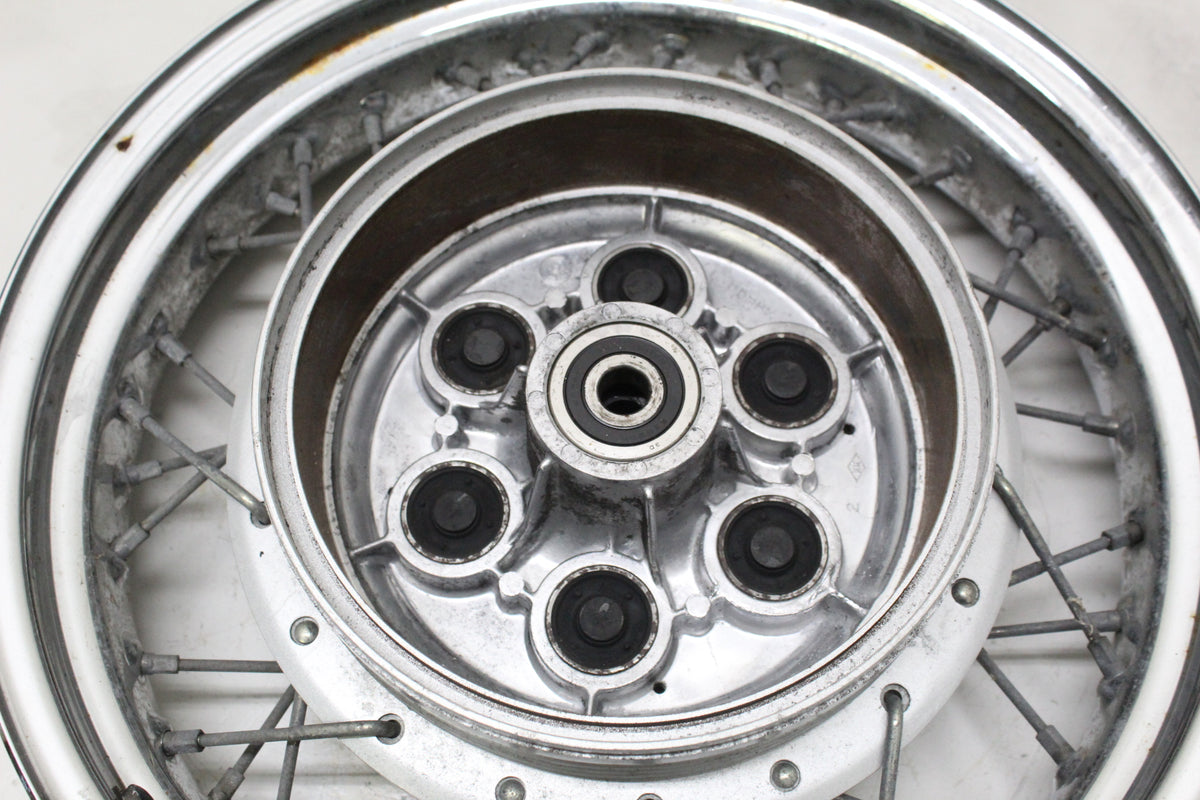 2007 YAMAHA XVS650 V STAR 650 OEM REAR WHEEL RIM HUB SPOKES 15X3.50