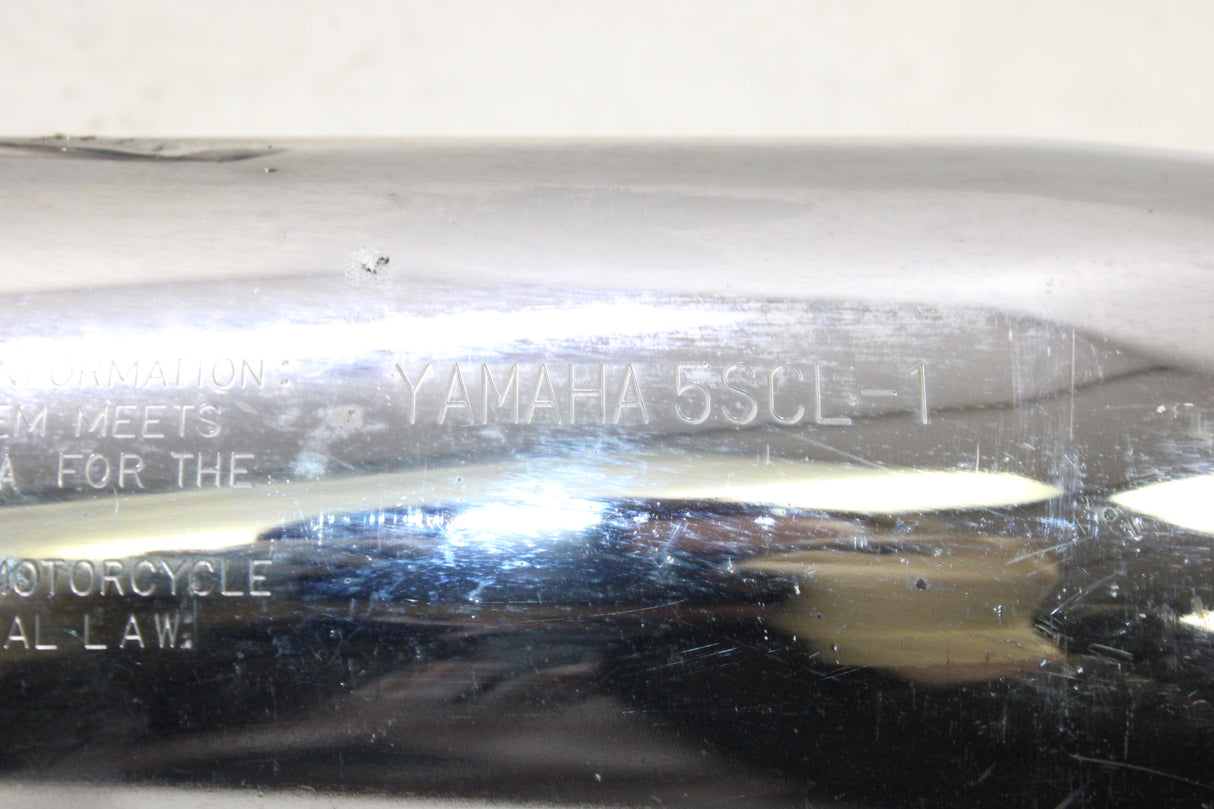 2007 Yamaha V Star 650 OEM UPPER EXHAUST MUFFLER W MID PIPE