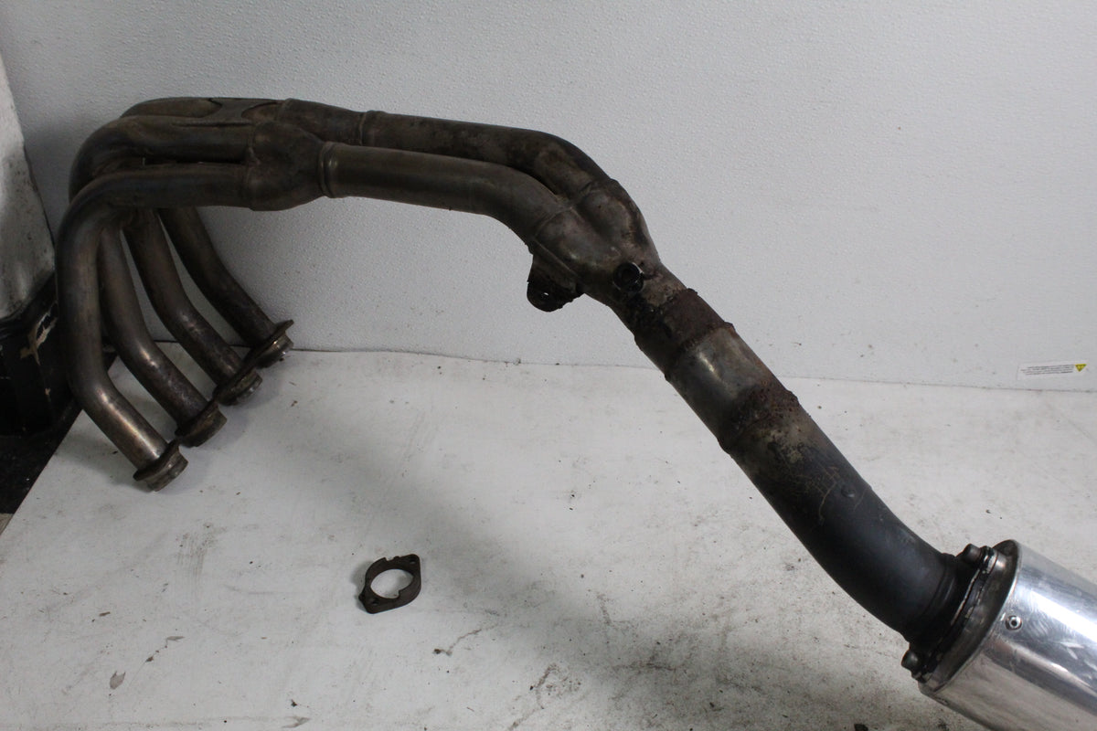 2009 Yamaha YZF R6S Exhaust Headers Mid Pipe With Yoshimura Muffler