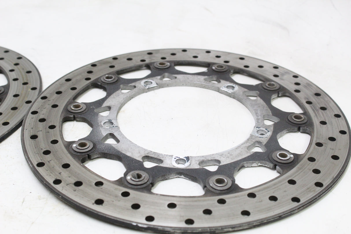 2005 Yamaha YZF R6 OEM FRONT LEFT RIGHT BRAKE ROTORS DISCS