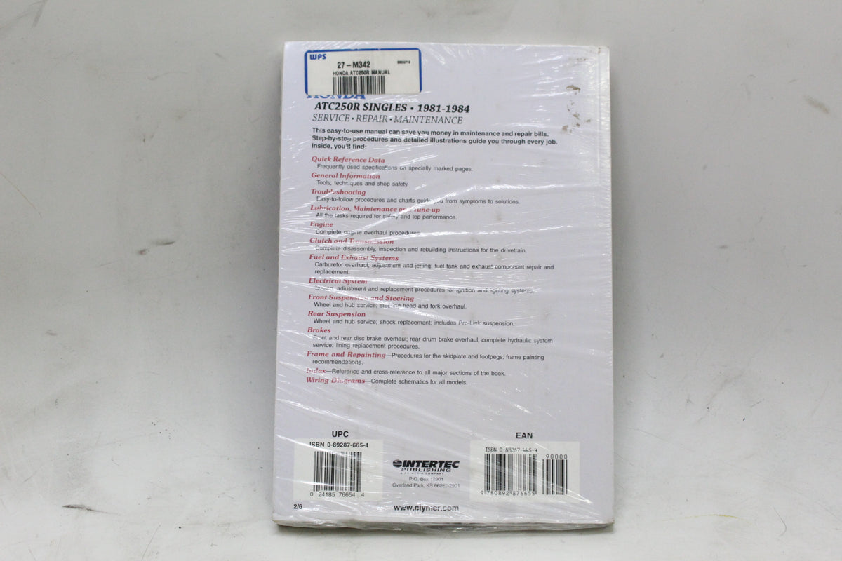 1981-1984 Honda ATC250R Clymer Service Repair Manual