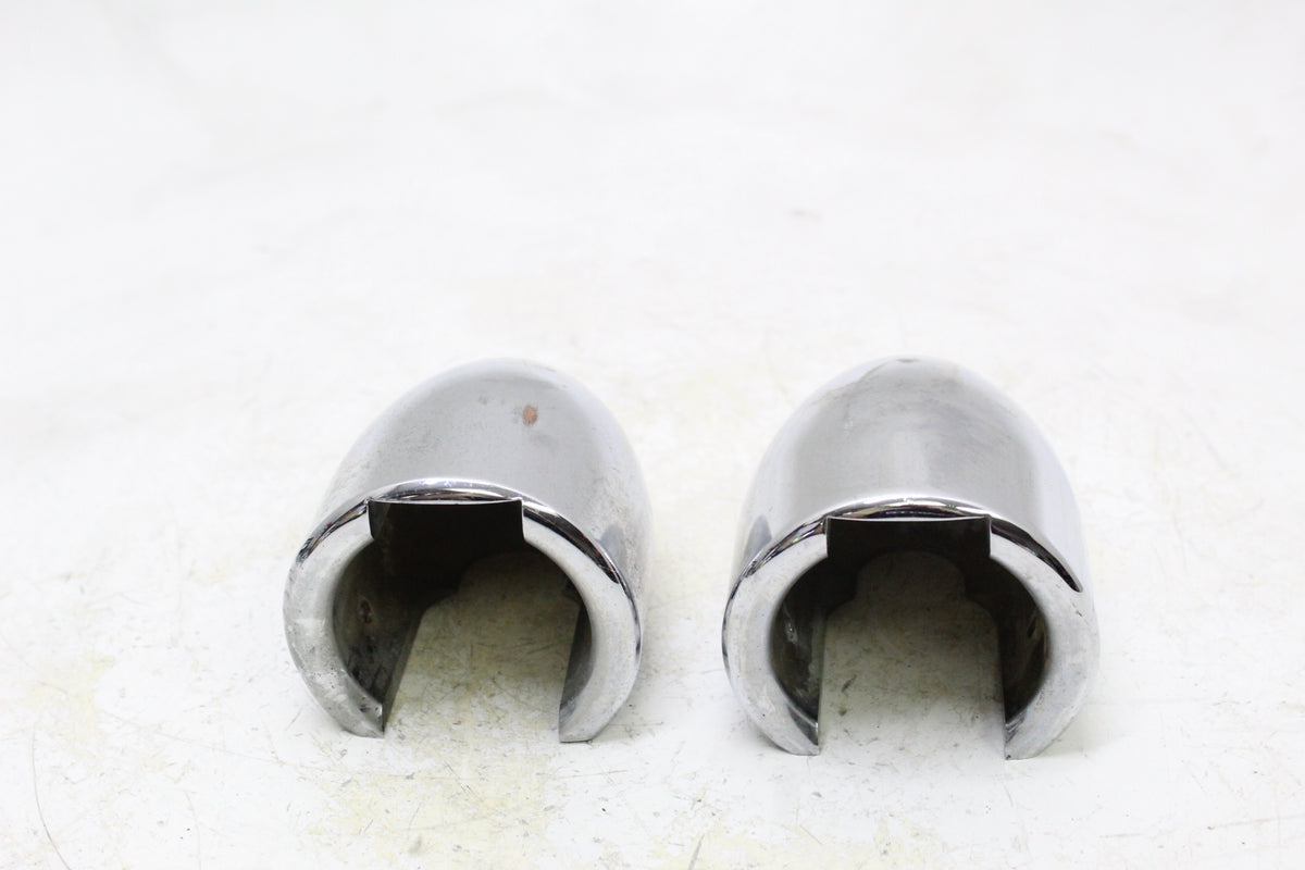 2005 KAWASAKI VULCAN 1500 VN1500 Chrome Bullet Front Axle Nut Covers Pair