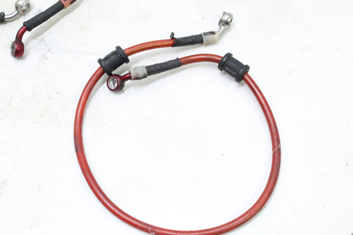 2004 SUZUKI GSXR600 CORE MOTO FRONT REAR BRAIDED BRAKE LINE HOSE SET