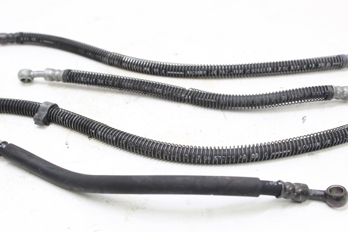 1992 KAWASAKI NINJA 600R ZX600C OEM FRONT REAR BRAKE HOSES LINES SET