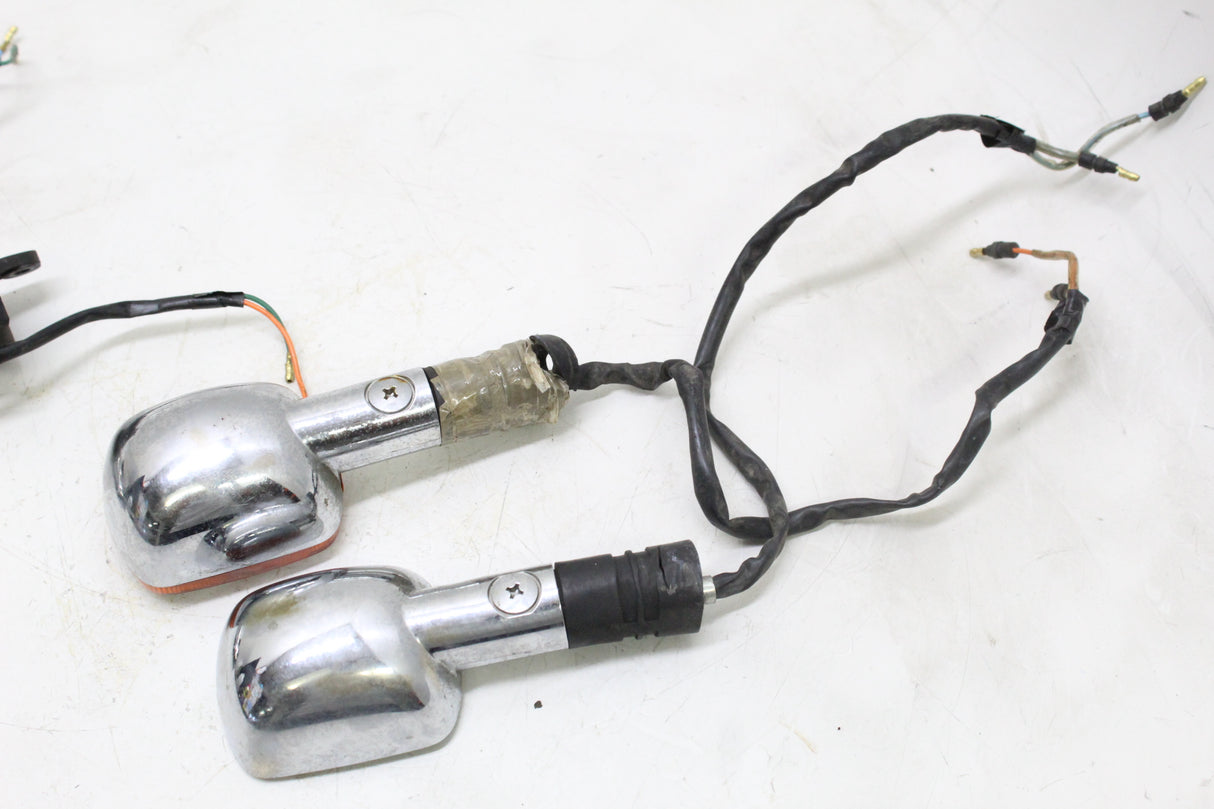 2007 Honda Rebel 250 CMX250CL OEM CHROME FRONT REAR TURN SIGNAL LIGHTS SET OF 4