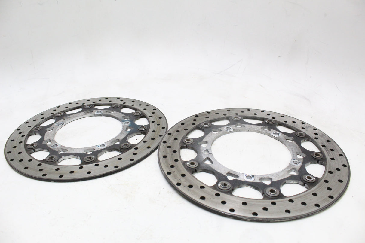 2005 Yamaha YZF R6 OEM FRONT LEFT RIGHT BRAKE ROTORS DISCS
