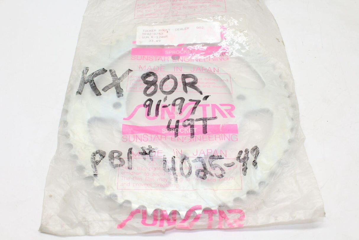 Sunstar Sprockets 4025-49 49t Kx80r 1991-97 Oem - Gold River Motorsports