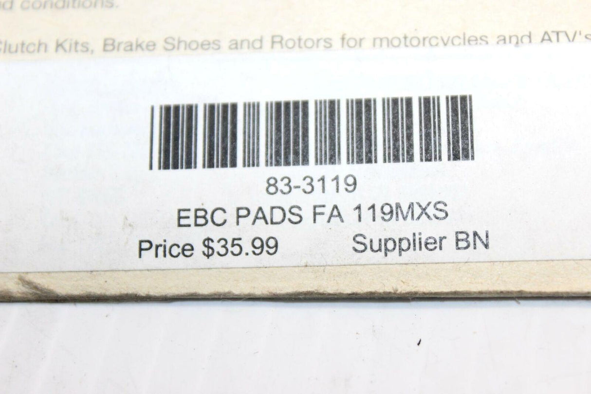 Mx-S 119 Brake Pads - Gold River Motorsports