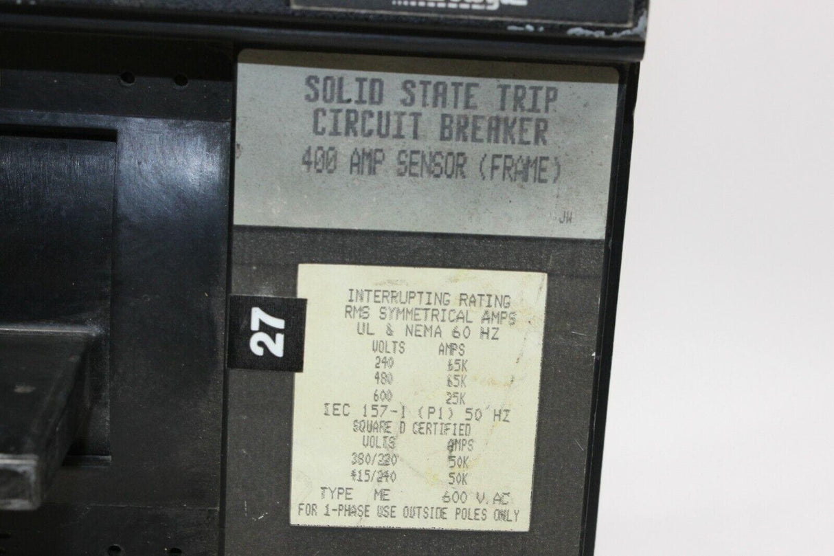 Square D Me36400li Industrial Electric Thermal Magnetic Molded Case Circuit Brea - Gold River Motorsports