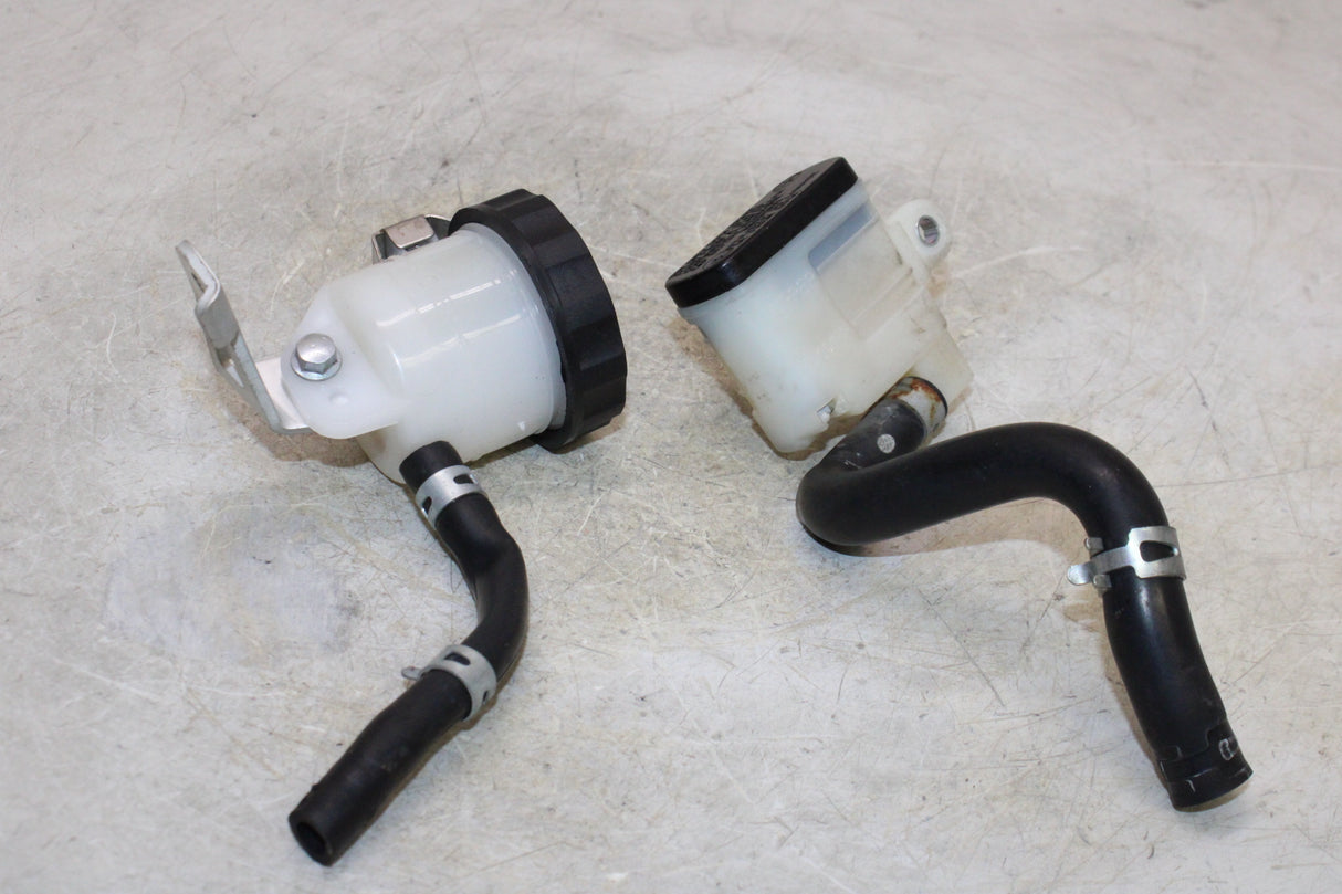 2007 Suzuki GSXR600 OEM FRONT REAR BRAKE MASTER FLUID RESERVOIR TANK BOTTLE PAIR