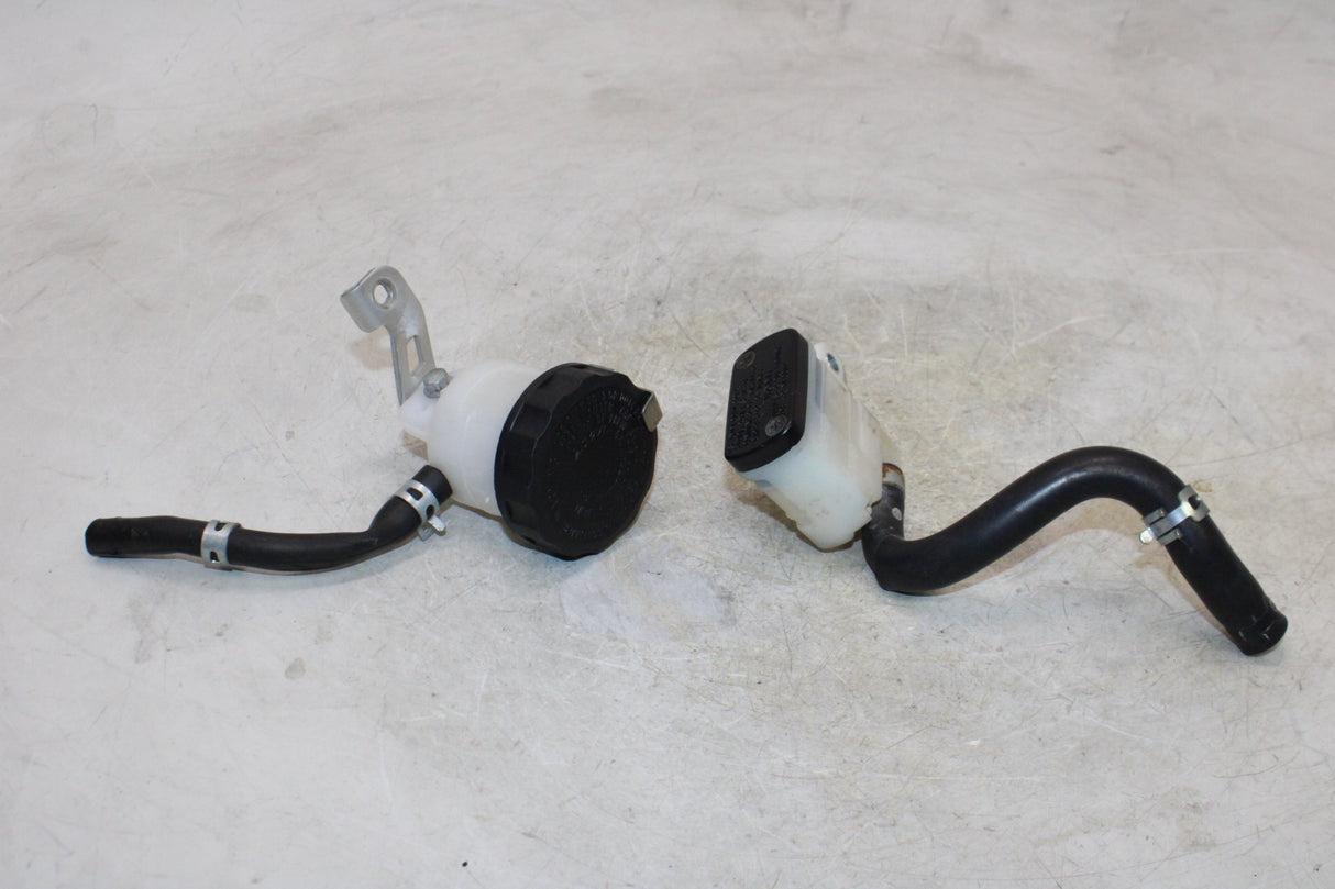 2007 Suzuki GSXR600 OEM FRONT REAR BRAKE MASTER FLUID RESERVOIR TANK BOTTLE PAIR