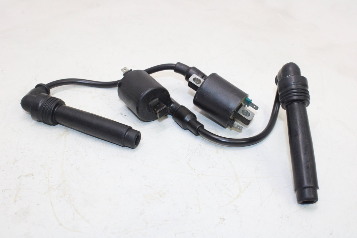 2009 Kawasaki Ninja 250R EX250J OEM IGNITION COILS COIL SPARK PLUG CAPS