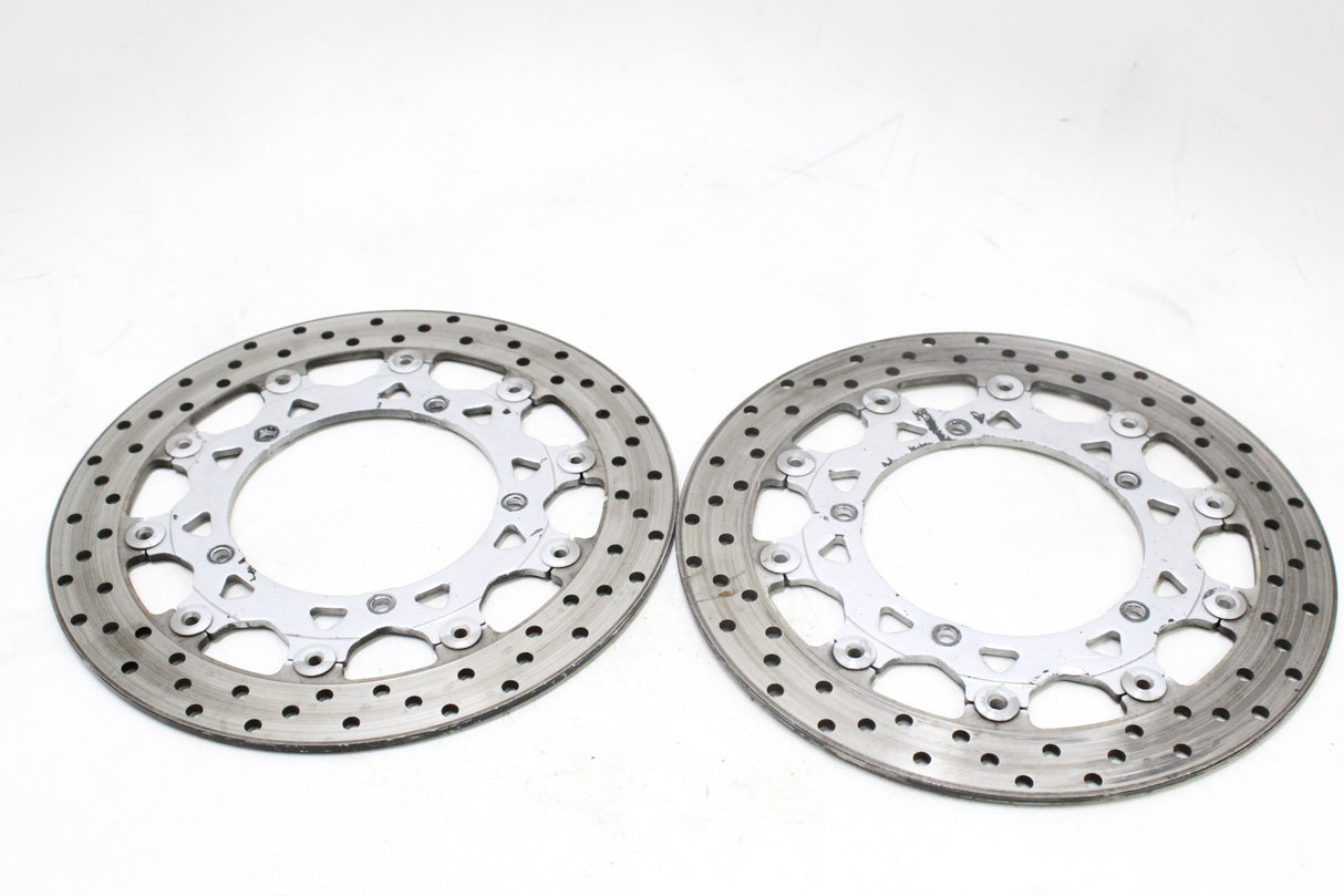 2005 Yamaha YZF R6 OEM FRONT LEFT RIGHT BRAKE ROTORS DISCS