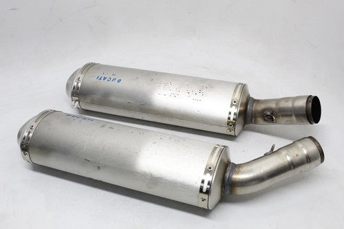 2008 Ducati 1098 848 EVO EXHAUST PIPE MUFFLER SLIP ON CAN SILENCER