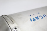 2008 Ducati 1098 848 EVO EXHAUST PIPE MUFFLER SLIP ON CAN SILENCER