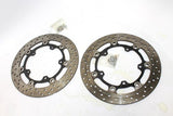 2005 YAMAHA YZF R6 FRONT LEFT RIGHT BRAKE ROTORS DISCS 5SL-2581T-00-00 OEM