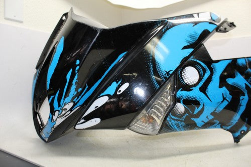2011 Kawasaki Ninja 650r Ex650c Front Upper Nose Fairing Side Cowl Shroud Set