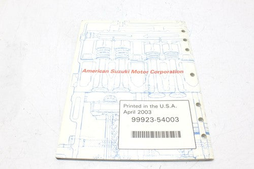Suzuki Service Manual Book Motorcycle & ATV Diagram Manual K3 2003