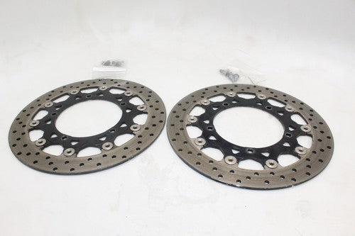 2003-05 Yamaha Yzf R6 Front Left Right Brake Rotors Discs 5sl-2581t-10-00 OEM