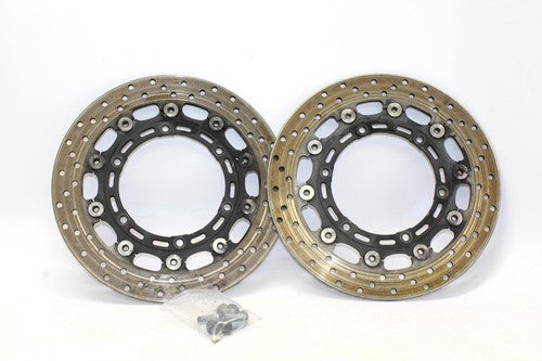 2002 Yamaha Yzf600r Front Left Right Brake Rotors Discs OEM