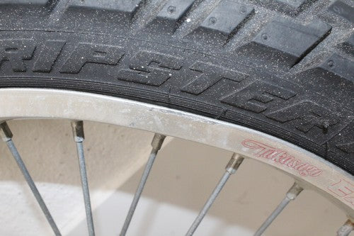 1996 Husaberg Fe350 Te350 Front Wheel Rim TIre W/ Rotor OEM